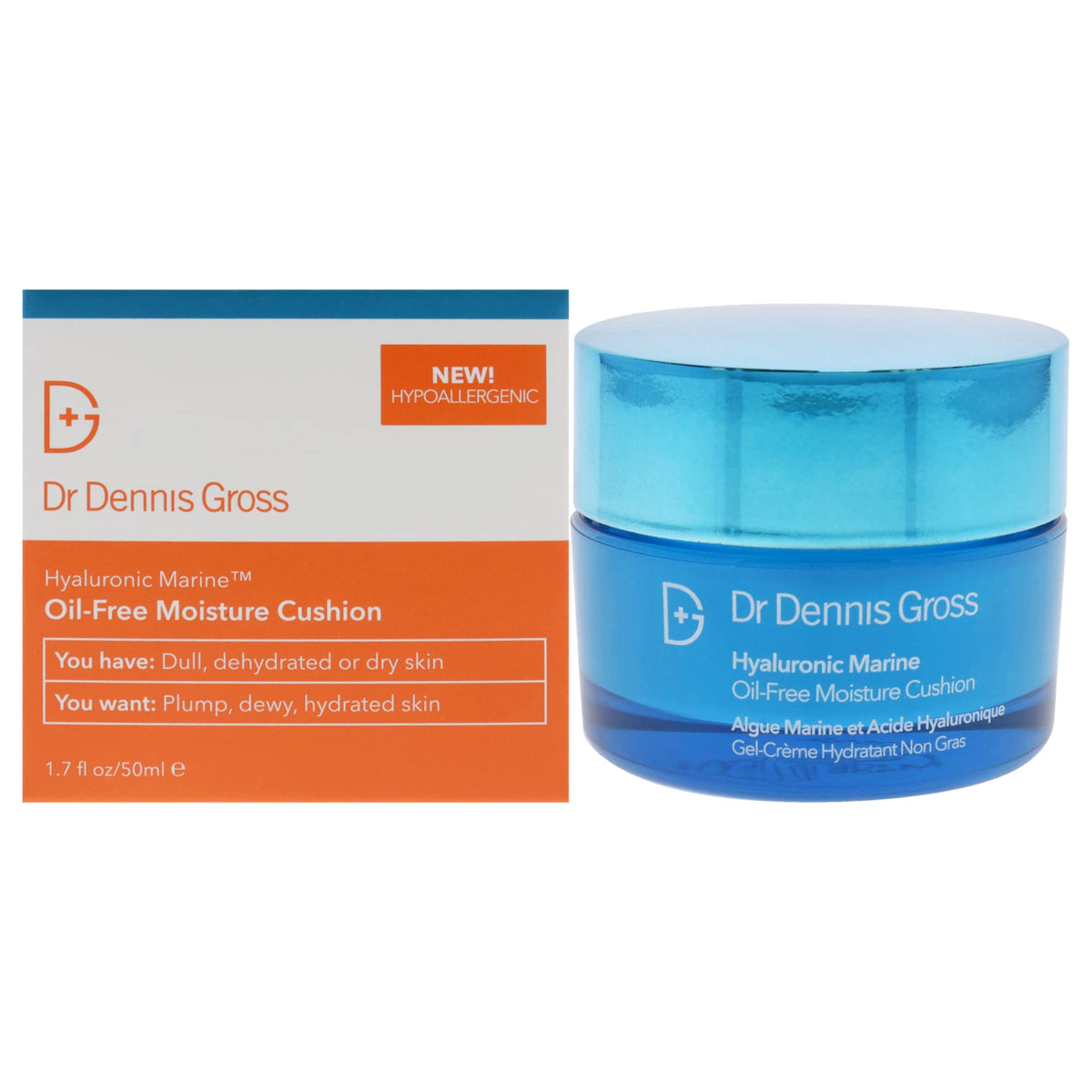 Dr Dennis Gross Hyaluronic Marine Oil-Free Moisture Cushion Moisturizer Unisex 1.7 oz
