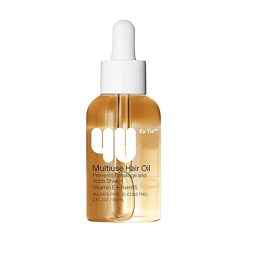 4U by Tia Multi-Use Hair Oil - 3A-4C Hair Type HEMI15 & Vitamin C Hair Balm - Nourish, Repair, Frizz Control, Natural Ingredients (2 fl oz) Beauty & Personal Care 4U by Tia