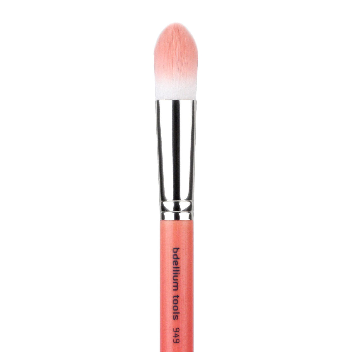 Bdellium Tools Professional Makeup Brush - Pink Bambu Series 949 Pointed Foundation - With Soft Synthetic Fibers, For Foundation & Concealing (Pink