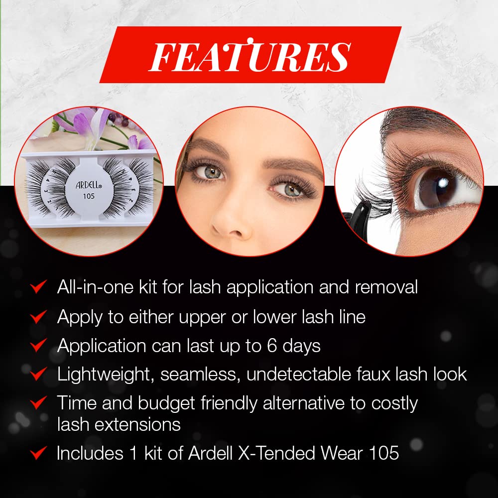 Ardell Individual Lashes X-tended Wear-105 Beauty & Personal Care Ardell