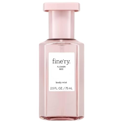 Fine'ry Flower Bed Peony Apple Mini Hair + Body Mist Floral Fragrance Spray for Women & Girls - Fresh Green Apple, Blooming Jasmine, Travel Size Beauty & Personal Care Fine'ry