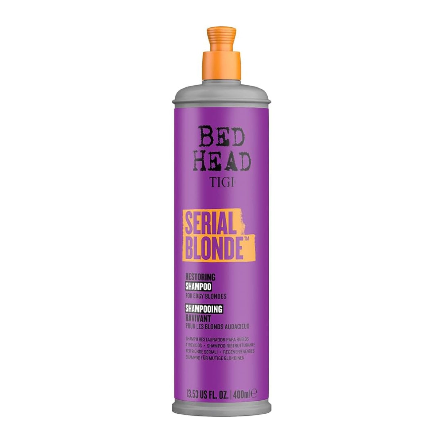 TIGI Bed Head Serial Blonde Restoring Shampoo for Damaged Blonde Hair, Hydrolyzed Keratin, 13.53 fl oz Beauty & Personal Care TIGI
