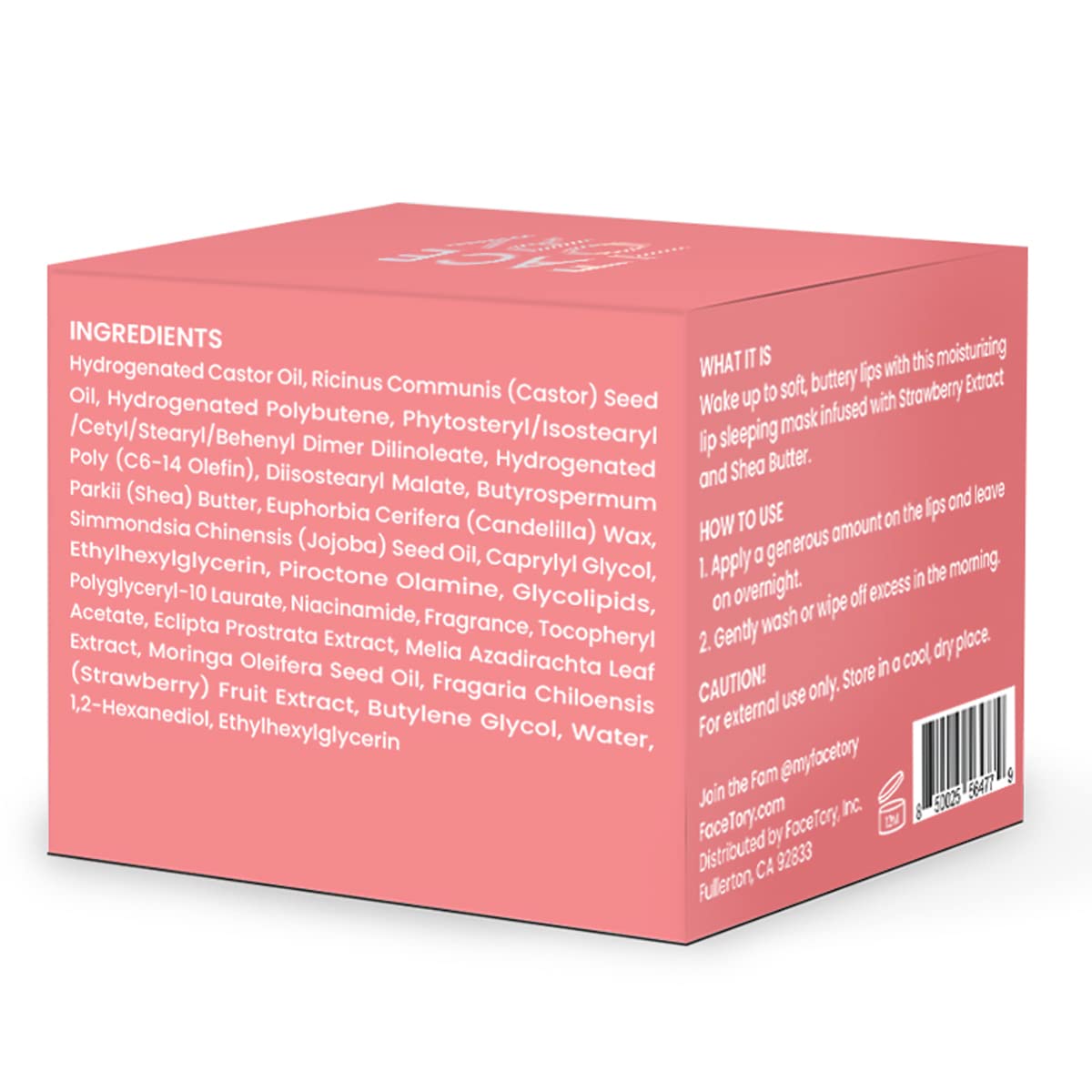 FaceTory Berry Jam Lip Sleeping Mask 10g – Strawberry & Shea Butter for Soft, Moisturized, Nourished Lips | Protects Dry, Cracked & Chapped Lips Beauty & Personal Care FACETORY