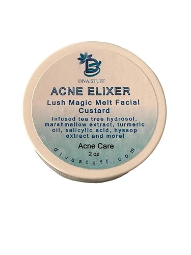 Diva Stuff Acne Facial Elixir, Magically Melts Into the Skin, High Water Content With Hyaluronic Acid to Help Keep Acne Prone Skin Moisturized Yet Beauty & Personal Care Diva Stuff
