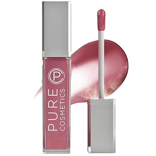 Pure Illumination Light-Up Lip Gloss with LED-Lit Applicator Brush + Side Mirror, Non-Sticky, Moisturizing Hydrating Lip Glosses with Lanolin, Jojoba Beauty & Personal Care Pure Cosmetics