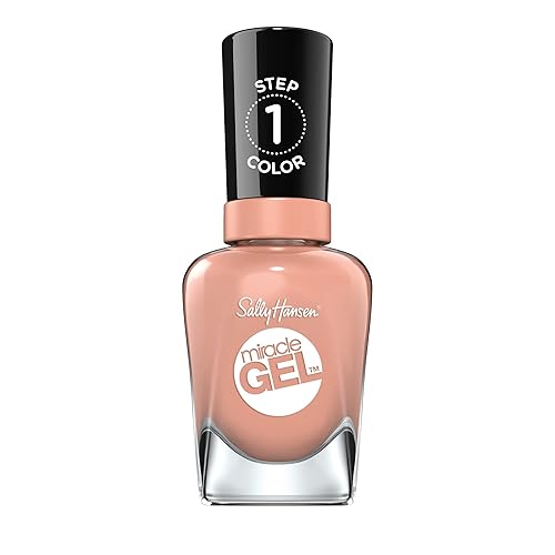 Sally Hansen Miracle Gel Salon Quality Nail Polish | Gel-Like Formula, Two-Step System, No UV Light Needed, Long Lasting | Semi-opaque, glossy | 184 Beauty & Personal Care Sally Hansen