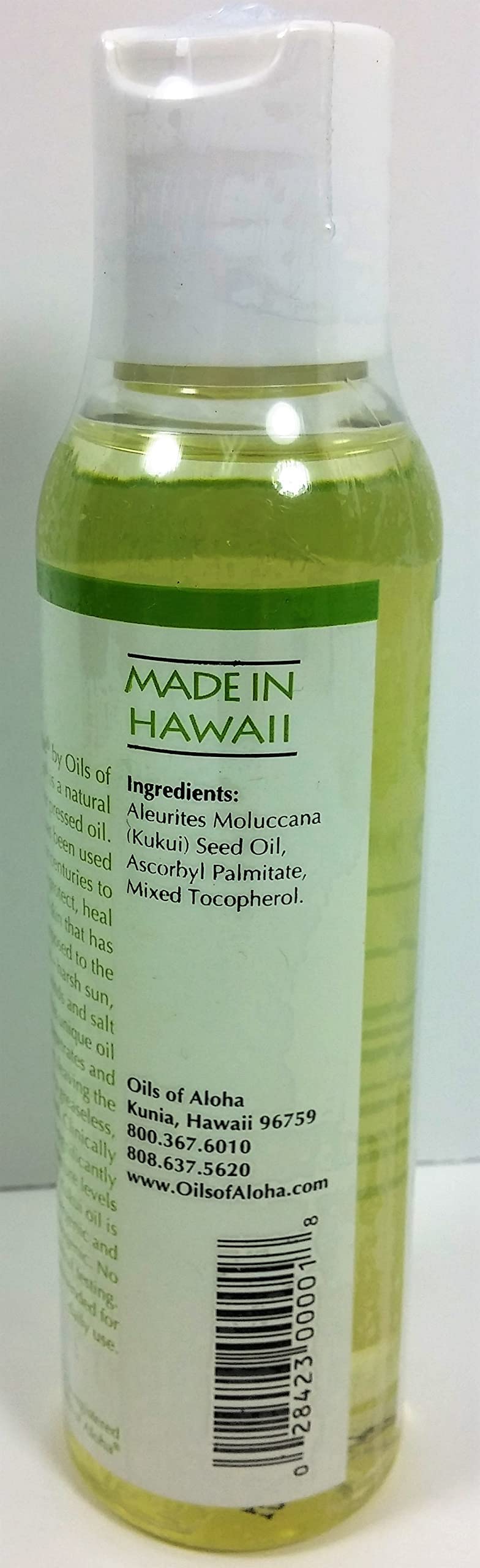 Oils of Aloha Hawaii Kukui Oil No Fragrance 4 Fluid Ounce Beauty & Personal Care Oils of Aloha