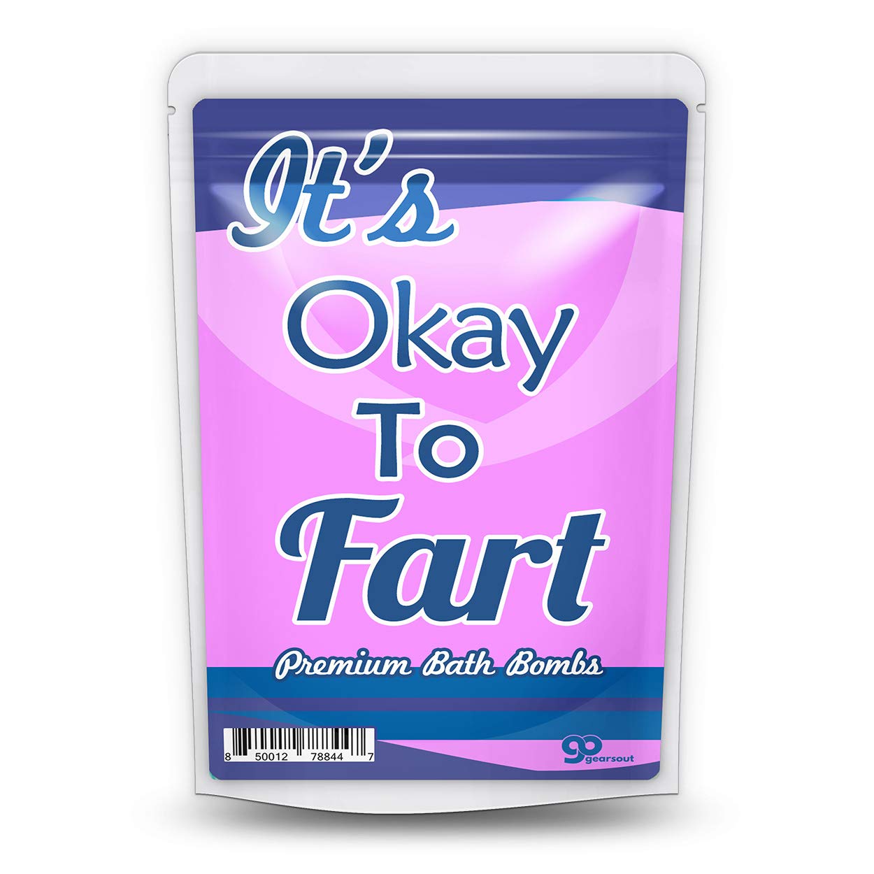 It's Okay to Fart Bath Bombs - XL Pink and Blue Fizzers for Girls - Handcrafted, Made in America, Cotton Candy Scent, 2 Count Beauty & Personal Care Gears Out