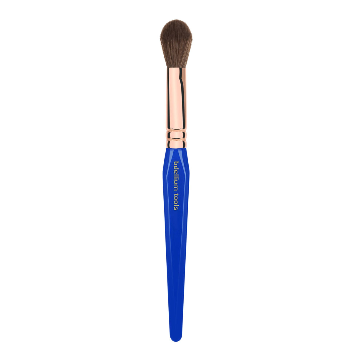 Bdellium Tools Professional Makeup Brush - Golden Triangle 940 Face Blending - With All Vegan and Soft Synthetic Fibers, For Facial Sculpting (Blue