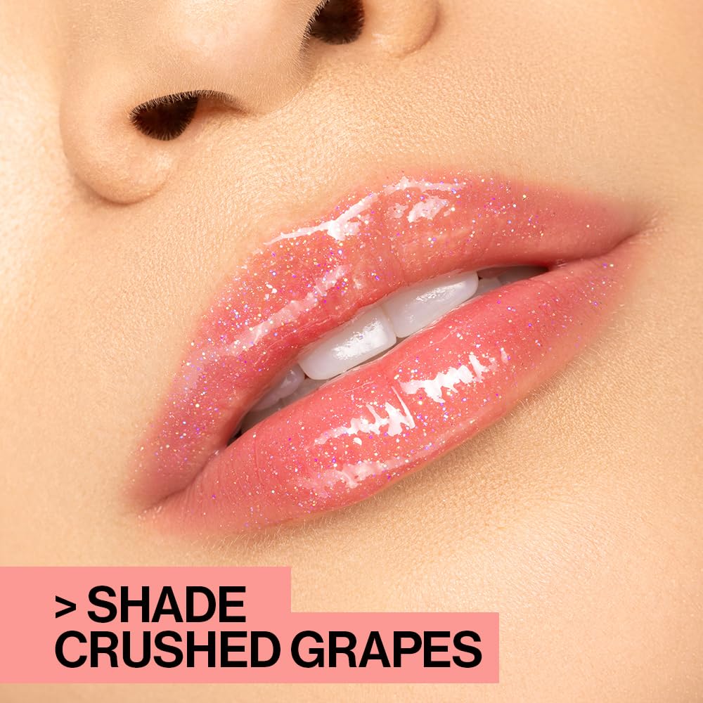 wet n wild MegaSlicks Lip Gloss, Ultra-Glossy, Vitamin-E Enriched, Ultra-Gloss High Shine Moisturizing, Cruelty-Free & Vegan - Crushed Grapes Beauty & Personal Care wet n wild