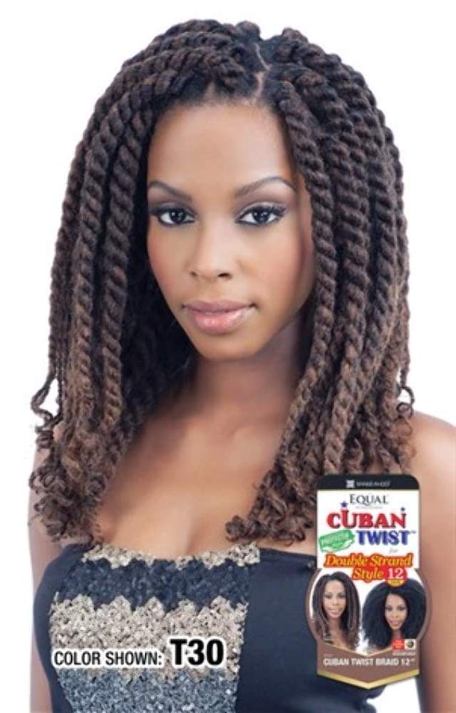 Freetress Equal Synthetic Hair Braids Havana Twist Style Cuban Twist 12" (99J)
