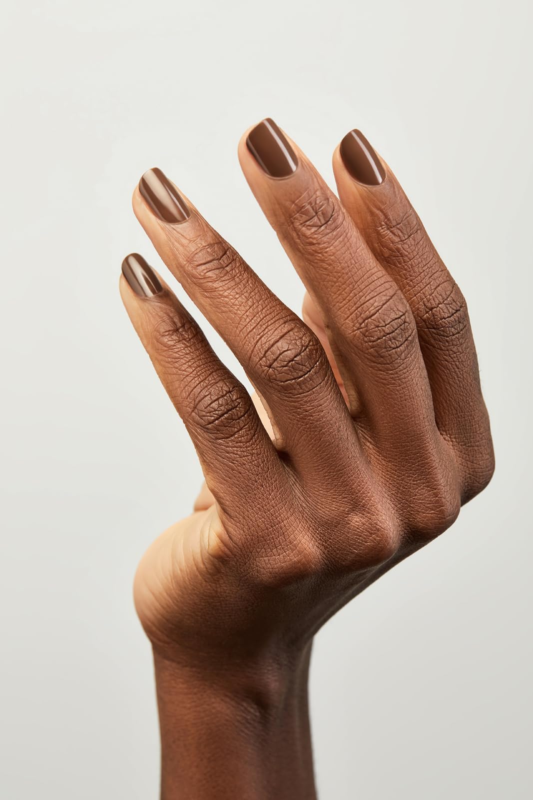 Nailtopia - Plant-Based Chip Free Nail Lacquer - Non Toxic, Bio-Sourced, Long-Lasting, Strengthening Polish - But First Coffee (Brown With Warm