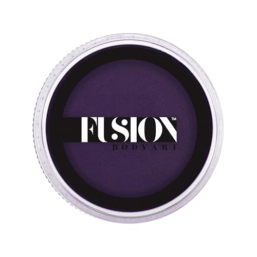 Fusion Body Art Pro Face Paint | Prime Deep Purple (32gm), Professional Quality Water Activated Face and Body Paint Supplies Single Makeup Cake Beauty & Personal Care FUSION BODY ART