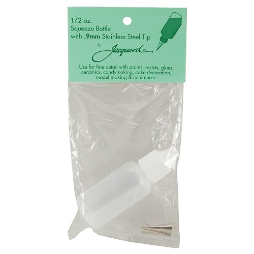 Jacquard Small Applicator Bottle, 1/2 fl. oz, Metal Tip, .9mm Beauty & Personal Care Jacquard