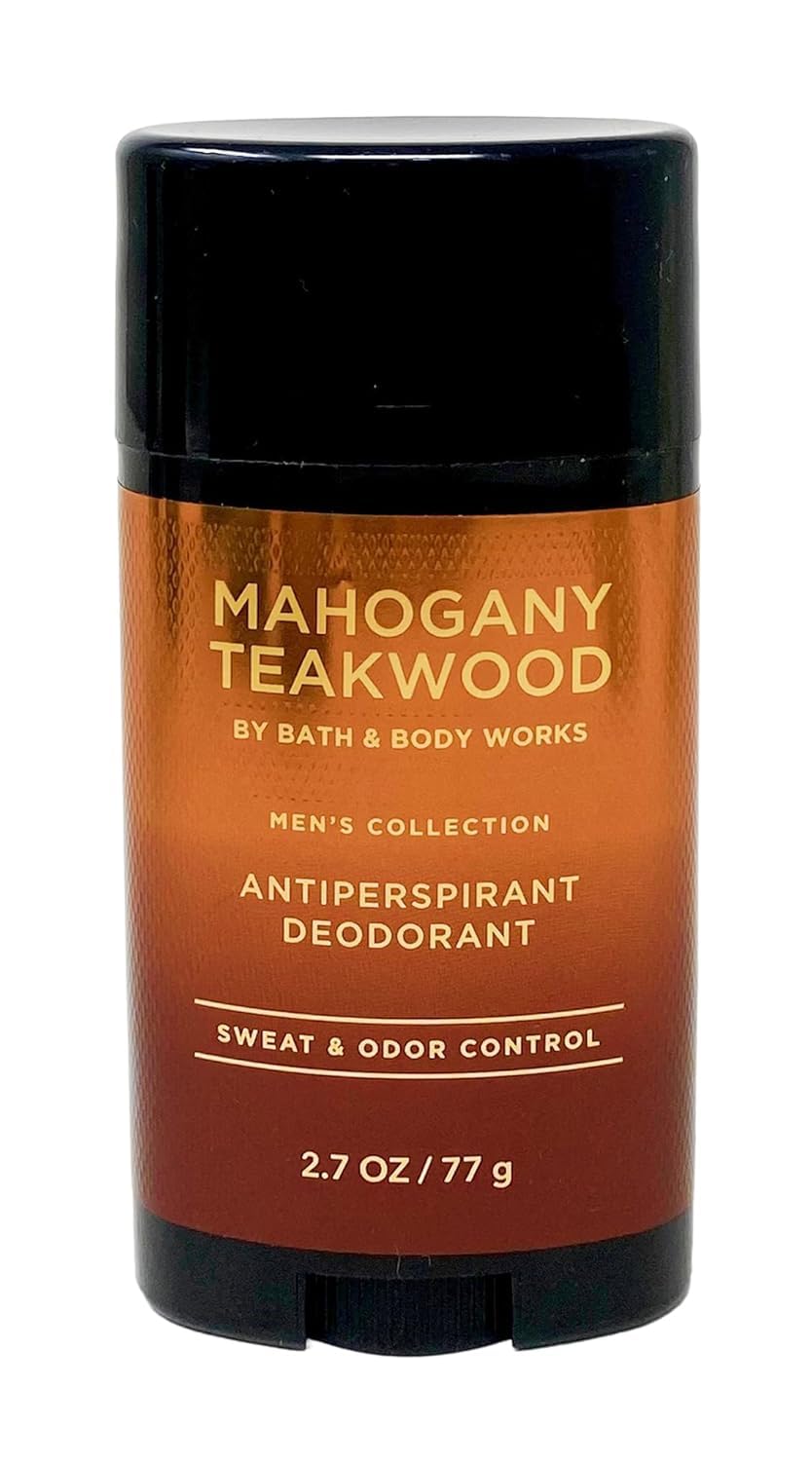 Bath & Body Works Antiperspirant Deodorant With 24-hour Sweat and Odor Protection For Men 2.7 Ounce (2.7 Ounce (Pack of 1), Mahogany Teakwood) Beauty and Personal Care Bath & Body Works