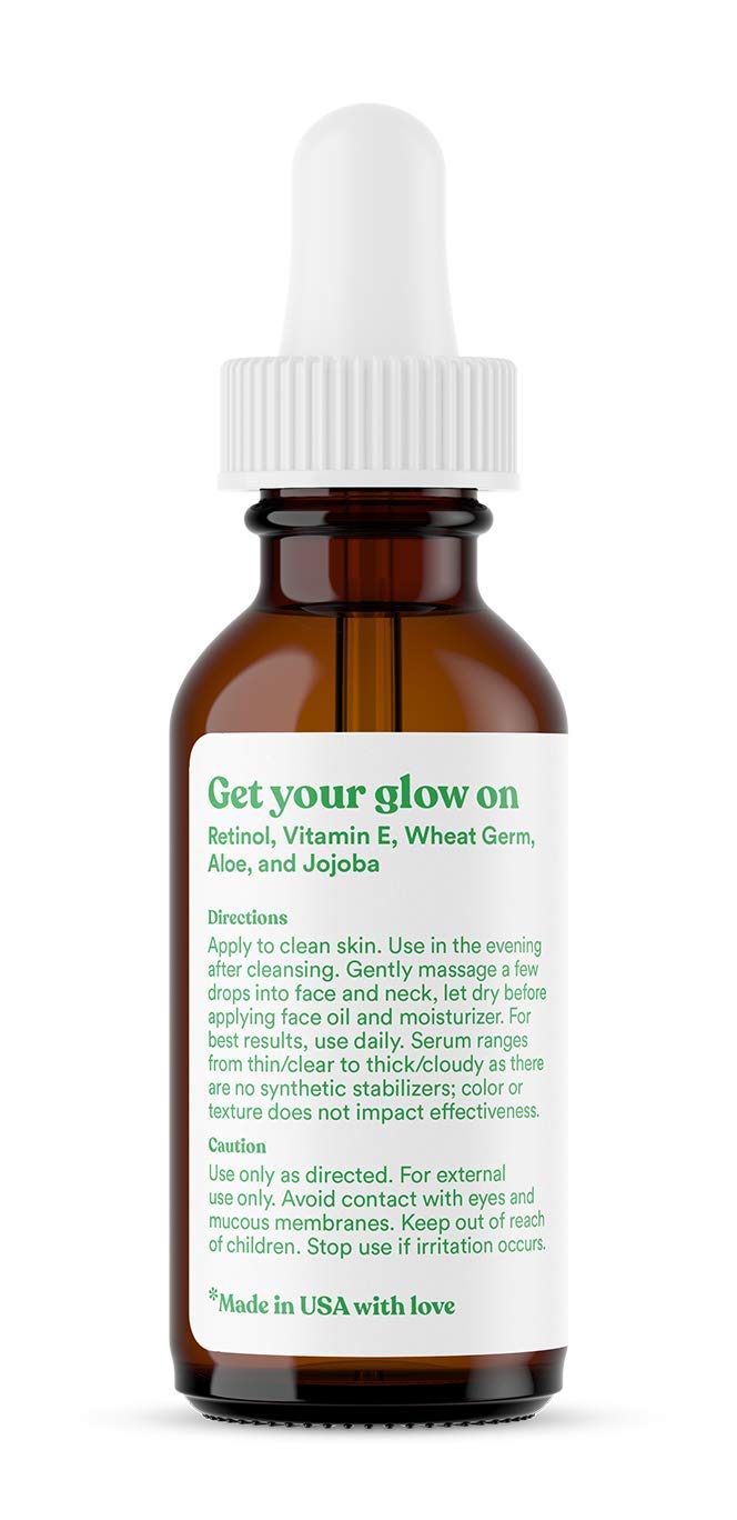 ASUTRA 2.5% Retinol Serum, 1 fl oz - Hyaluronic Acid, Vitamin E, Wheat Germ, Aloe, & Jojoba Oil, Plumping Face Serum Beauty & Personal Care ASUTRA