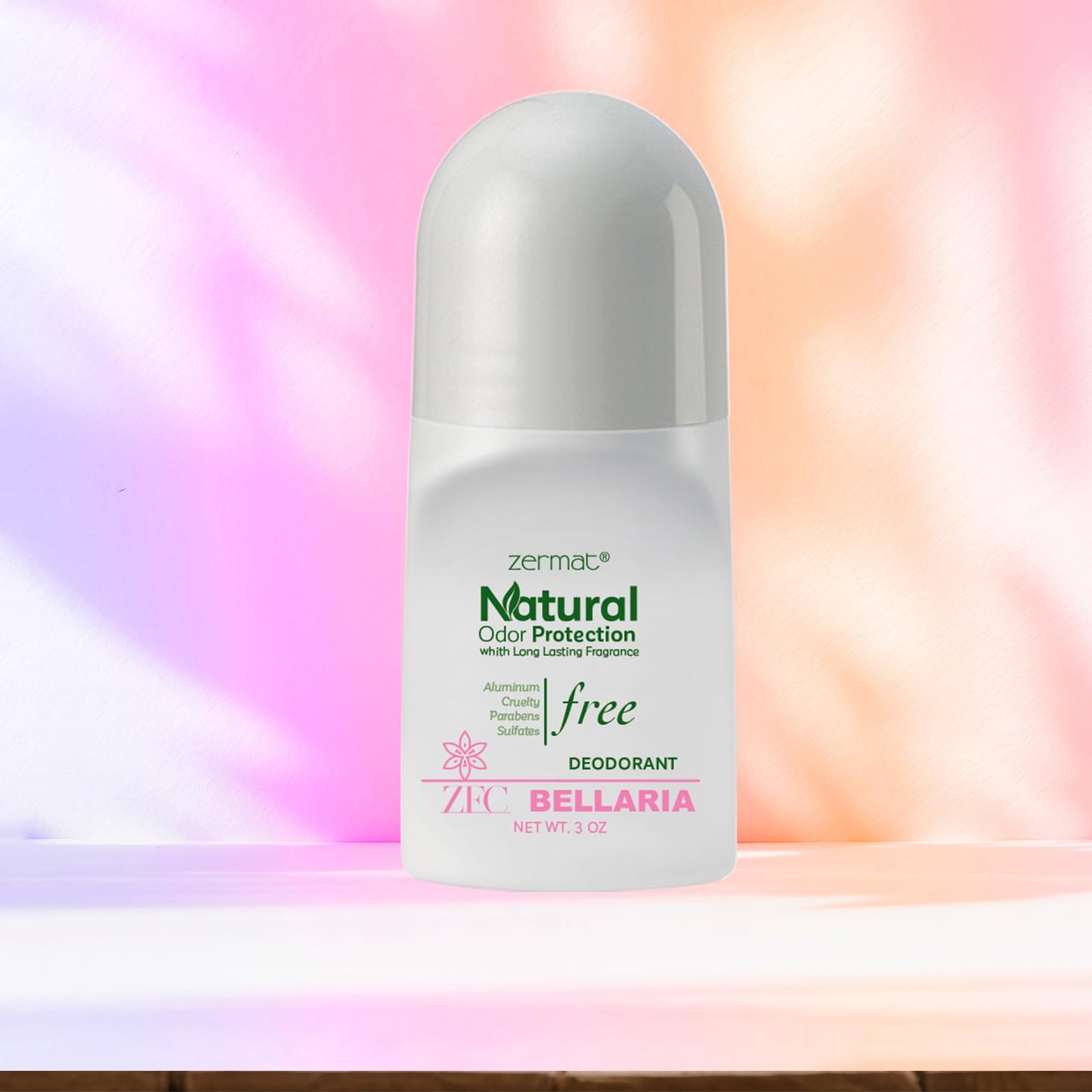 Zermat Zentimento Bellaria, Natural Roll-On Deodorant. Beauty and Personal Care Zermat