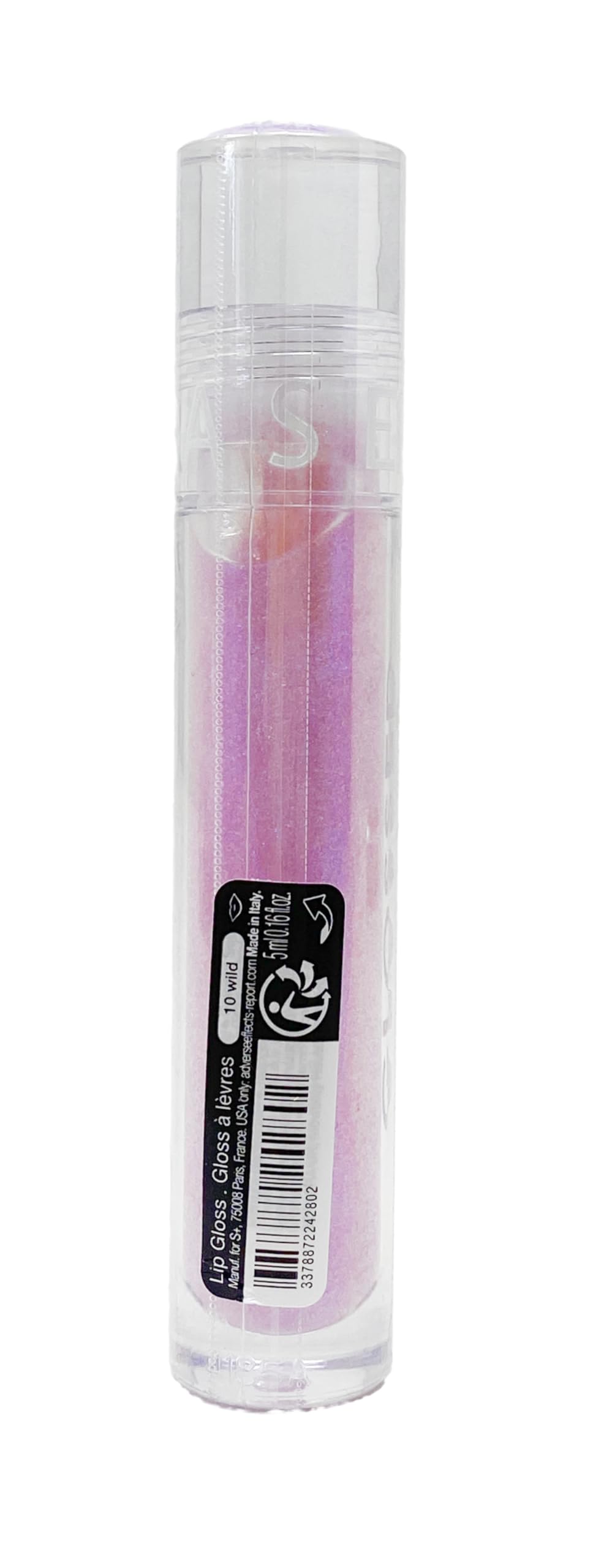 SEPHORA Collection Glossed Lip Gloss - 10 Wild (clear with blue-violet duochrome pearls) 0.16 oz / 5 mL Beauty & Personal Care SEPHORA