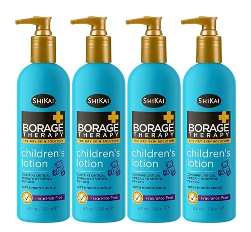 Shikai Borage Dry Skin Therapy Childrens Lotion - 8 Oz, 4 pack Beauty & Personal Care ShiKai