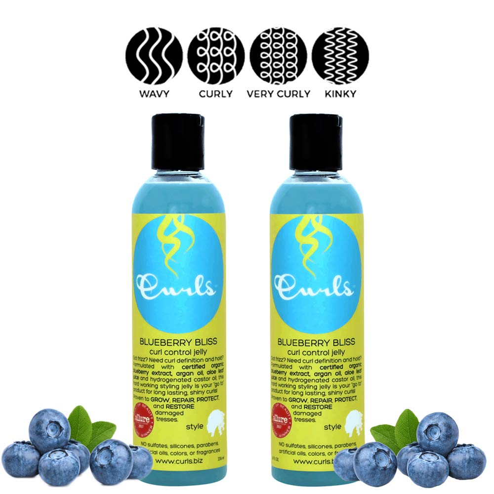 Curls Blueberry Bliss Curl Control Jelly, 8 Ounces (Pack of 2) Beauty & Personal Care Curls