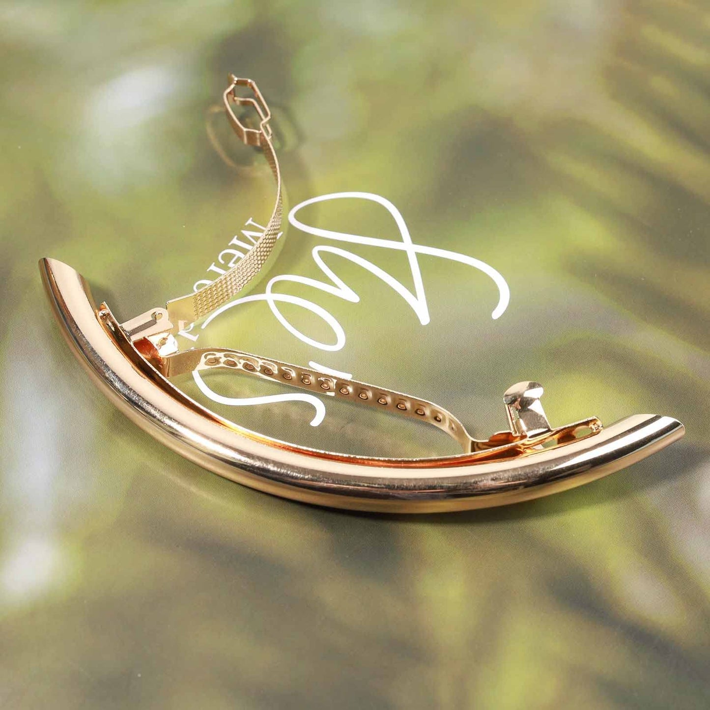 Yheakne Gold Minimal Metal Hair Barrette Clips - Decorative Tube Bar Hair Accessories for Women and Girls Beauty & Personal Care Yheakne