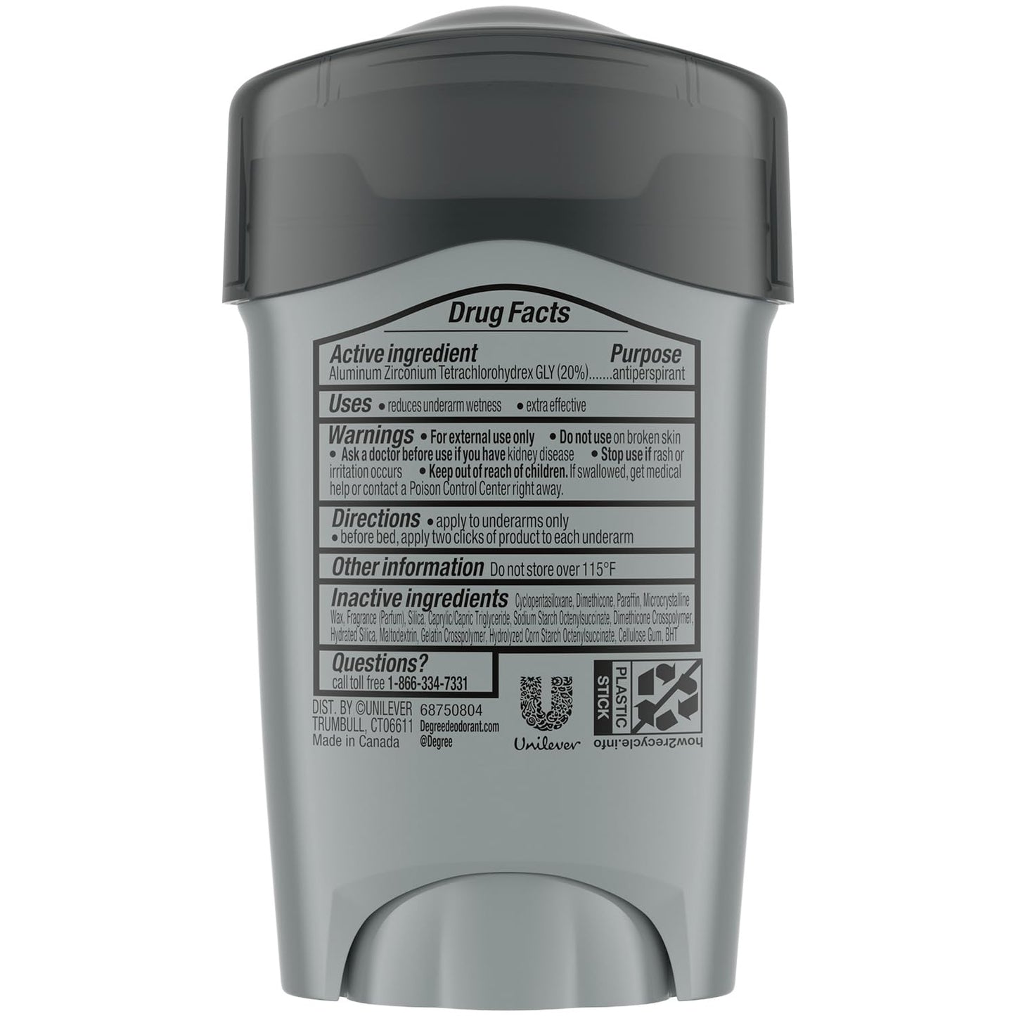 Degree Deodorant for Men, Clinical Protection Clean 6-Pack - 72H Antiperspirant Deodorants, Prescription Strength, Travel-Friendly, 1.6 Oz Ea Beauty and Personal Care Degree