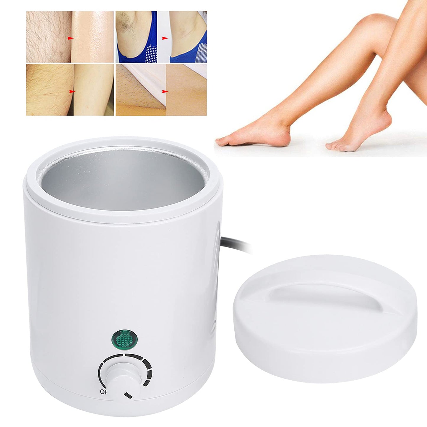 Majatou Mini Hair Removal Wax Hot Machine, Professional MultiPurpose Mini Wax Warmer Hair Removal Unisex Paraffin Wax Machine (US Plug 110V) Beauty and Personal Care Majatou