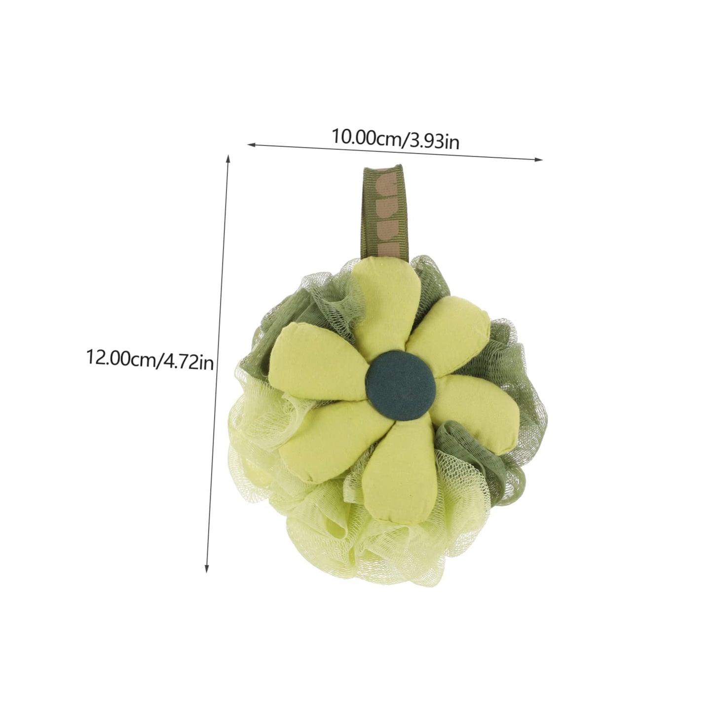 PartyKindom 3pcs Gentle Exfoliating Flower Loofah Sponge for Shower Soft Pe Bath Mesh Body Scrubber for Women Newborns High Density Foaming Bath Beauty and Personal Care PartyKindom