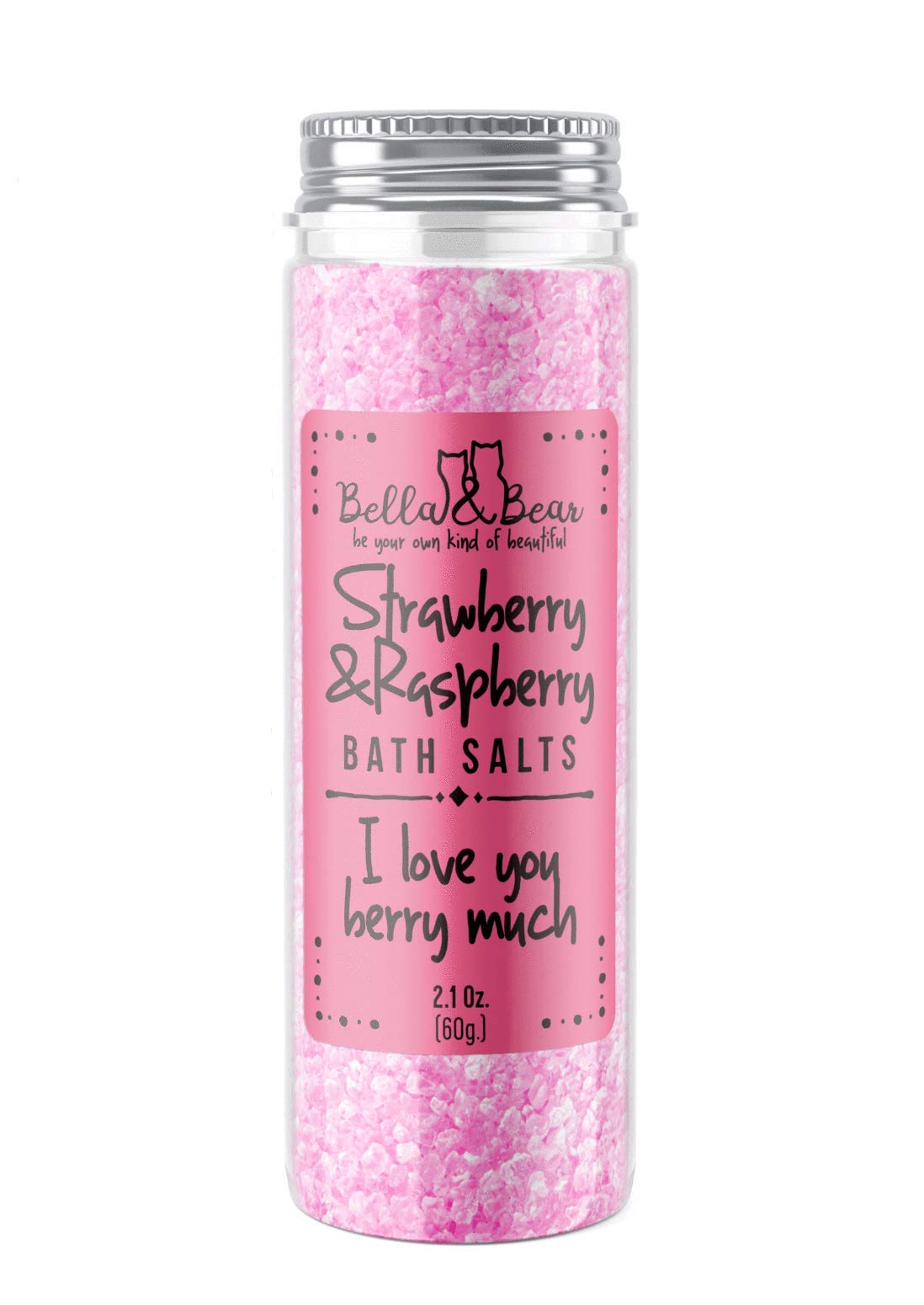Bella & Bear Strawberry & Raspberry Bath Salts Beauty and Personal Care Bella and Bear