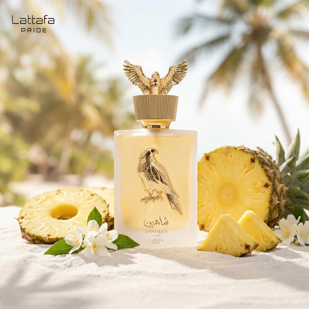 Lattafa Perfumes Shaheen Gold for Unisex Eau de Parfum Spray, 3.4 Ounce Beauty & Personal Care Lattafa