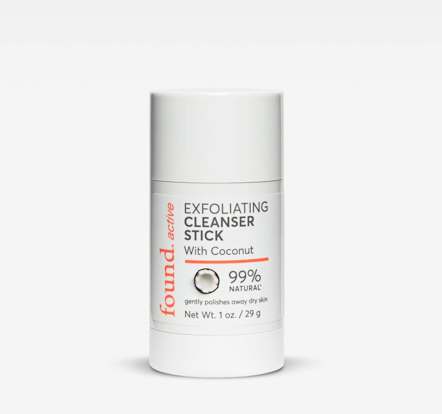 Found Active Exfoliating Cleansing Stick with Coconut, Fuss-Free, Purifies Pores & Scrubs Away Dullness, Convenient for the Gym, Travel, & Everyday Beauty & Personal Care Found Active
