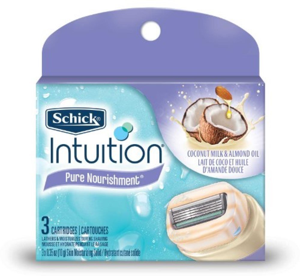 Schick Intitin Pure Nuris Size 3ct Schick Intuition Pure Noursihment Refill 3ct Beauty and Personal Care Schick