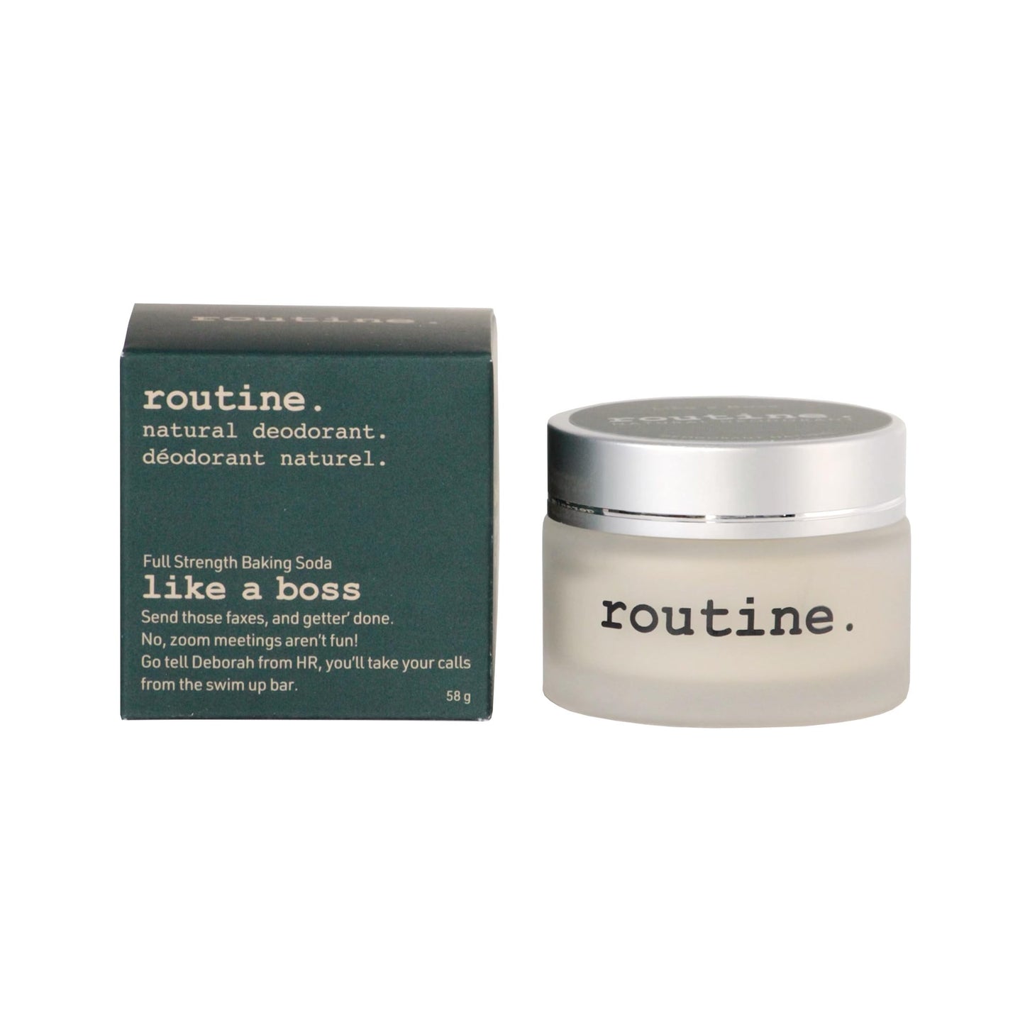 Routine. Natural and Aluminum Free Deodorant (2 Fluid Oz.) for Women and Men - Like a Boss - Rose Geranium, Mandarin and Bergamot (Cream Jar Formula) Beauty and Personal Care Routine