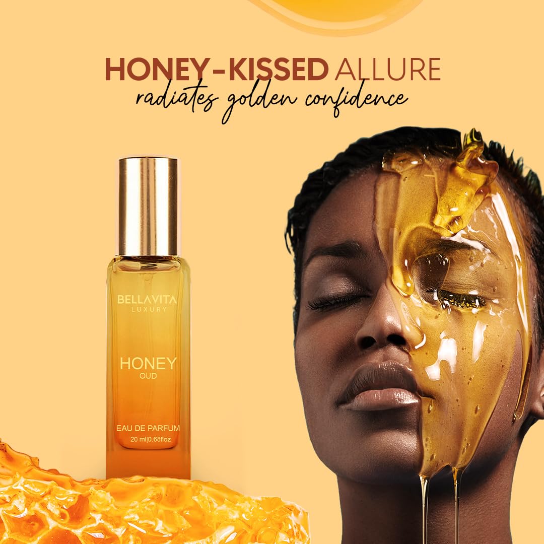 Bellavita Luxury Honey oud Eau de Parfum | 20 ml (0.7 fl.oz.) | Travel Size Perfume for Men and Women | Sweet Honey, Bergamot, Oud, and Amber Notes | Beauty and Personal Care Bella Vita Luxury