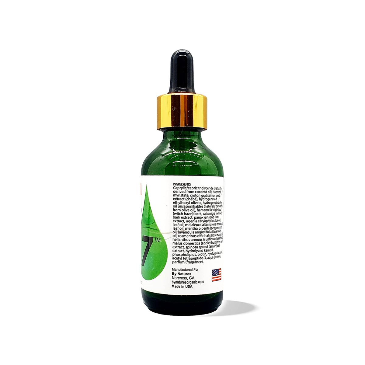 BIO7 Biotin Growth Drops Extra Strength with Chebe Oil, 2 Fl Oz