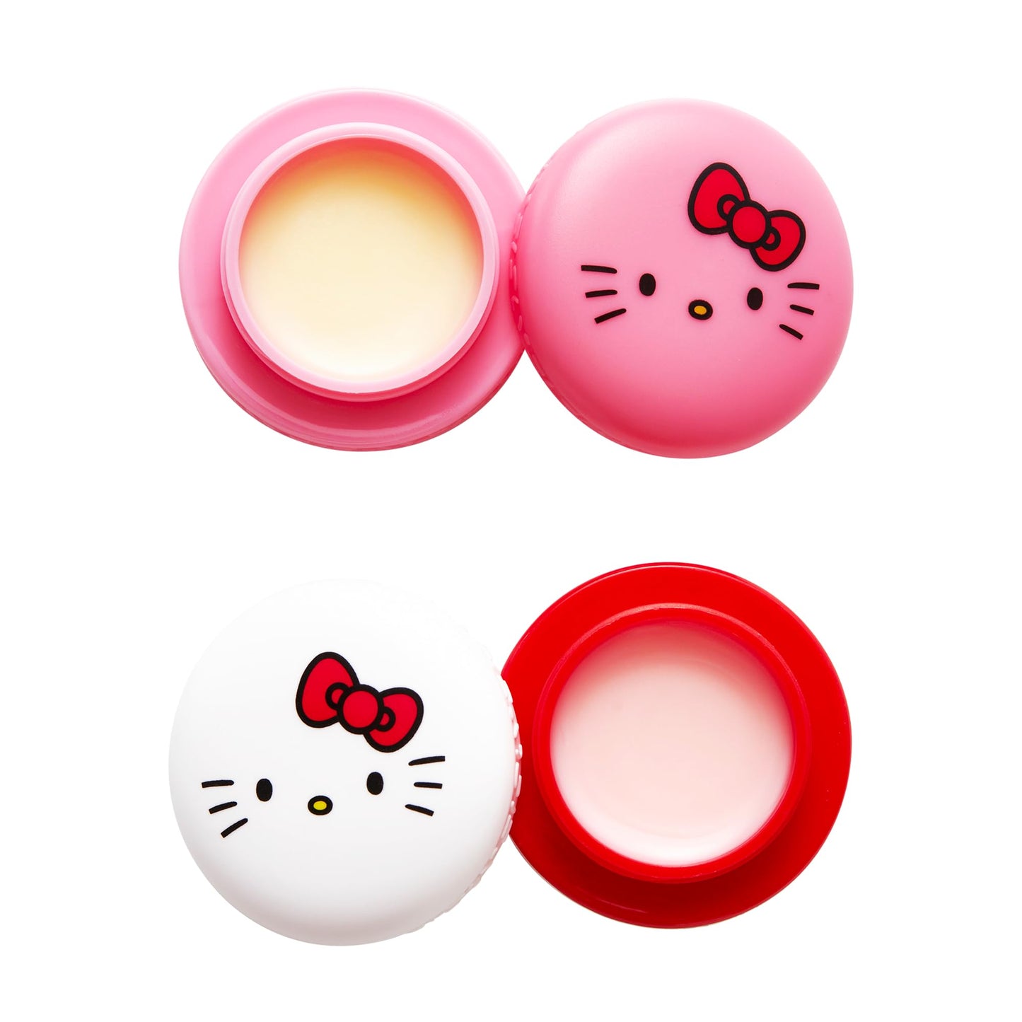The Crème Shop x Hello Kitty Macaron Lip Balm Duo - Korean Lip Butter Balm Formulated with Hyaluronic Acid and Murumuru Butter for Moisturized, Smooth Beauty and Personal Care The Crème Shop