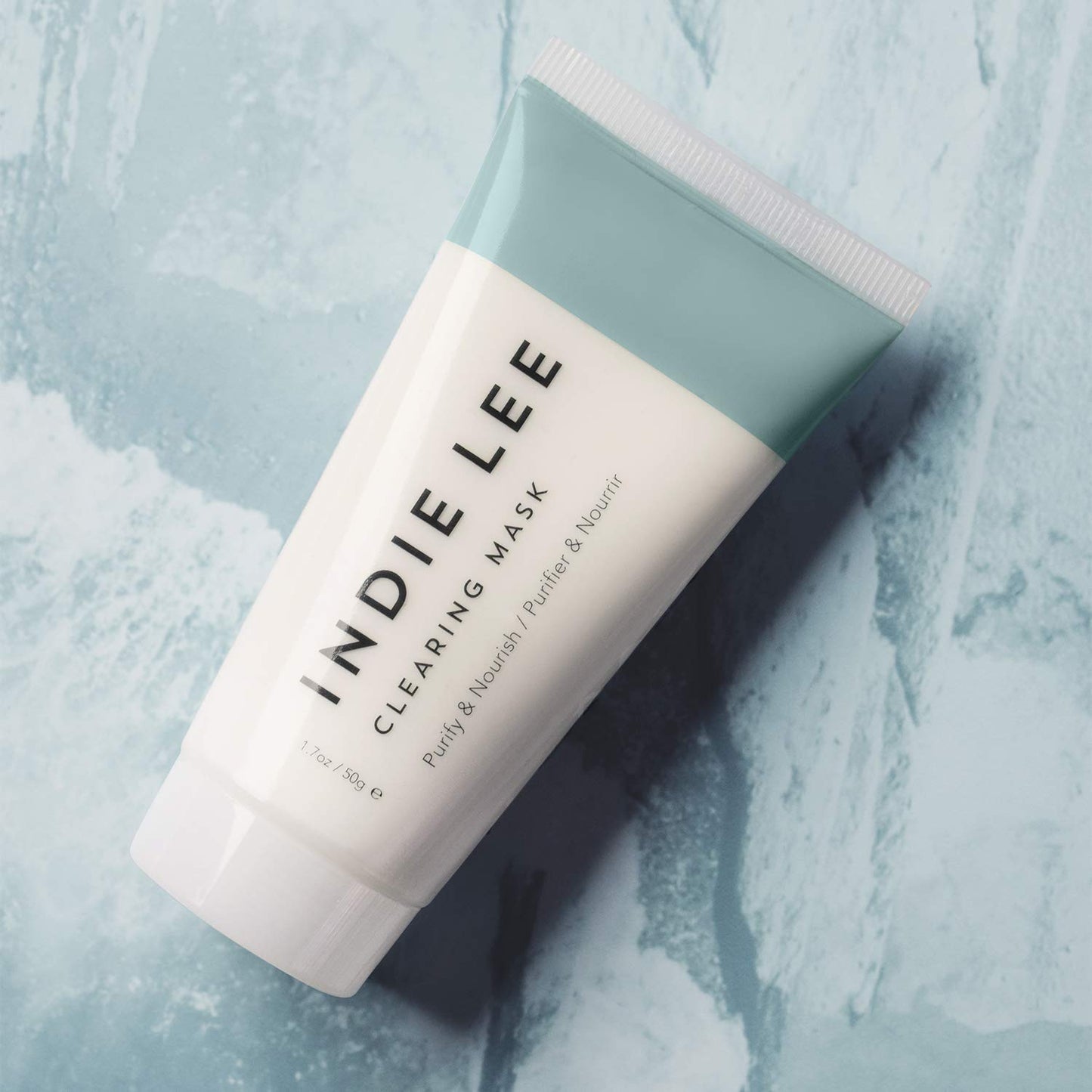 Indie Lee Clearing Mask Tube - Bentonite Clay Mask with Colloidal Sulfur to Draw Out Impurities + Exfoliate Skin - Muddy-Texture Pore Detox Mask Beauty & Personal Care Indie Lee