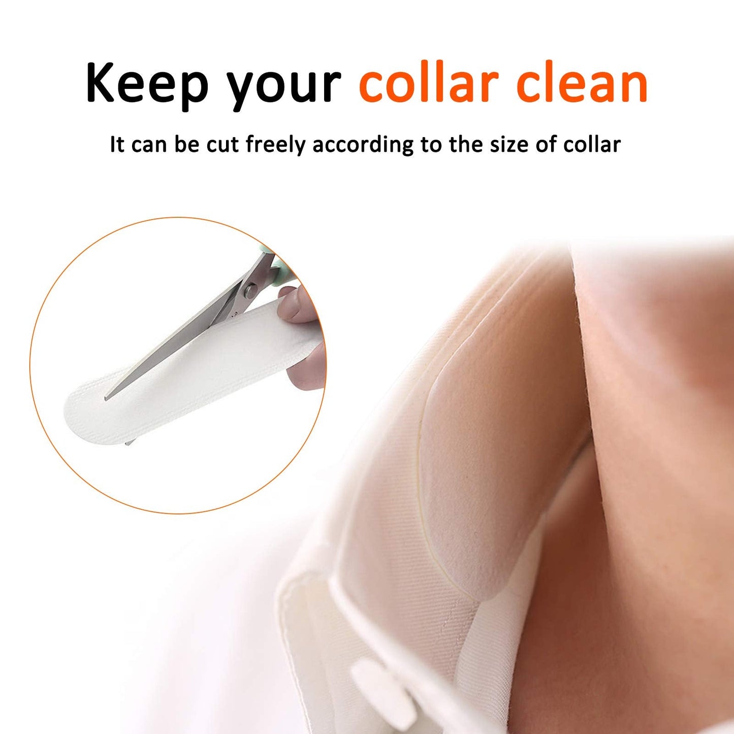 Disposable Collar Protectors for Men & Women - 20-Pack White Sweat-Absorbing Collar Liners, Non-Slip Neck Pads to Prevent Stains, Odor & Shirt Collar Beauty and Personal Care YUYTE