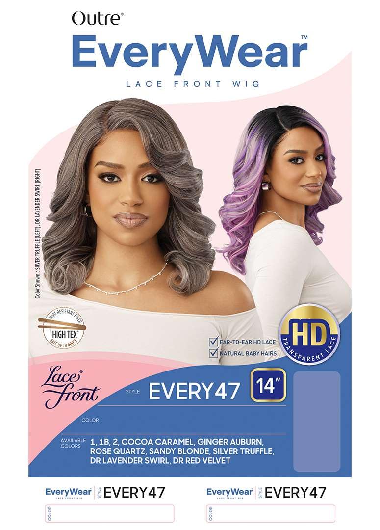 Outre Lace Front Wig - Everywear - Every 47 (JET BLACK 1)