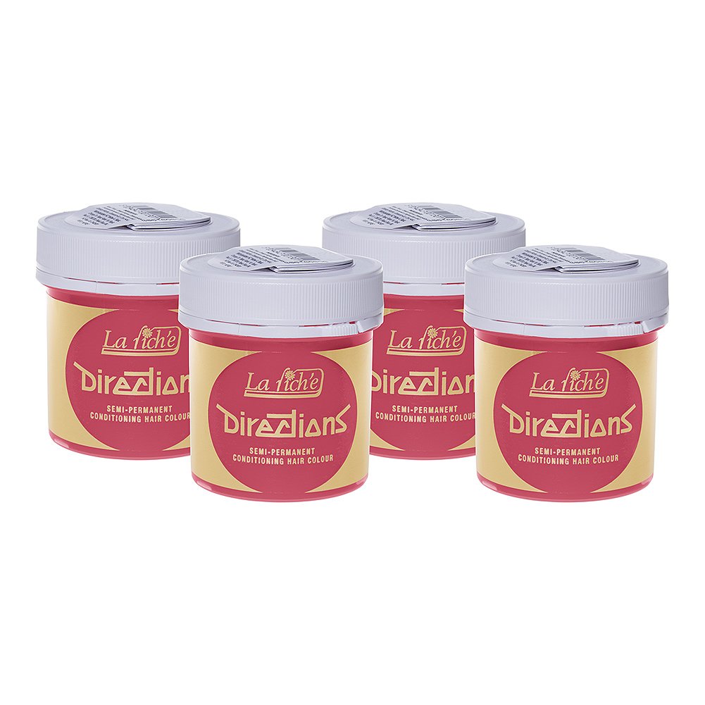 4 x La Riche Directions Semi-Permanent Hair Colour Dye Box Of Four-Pastel Pink Beauty & Personal Care La Riche