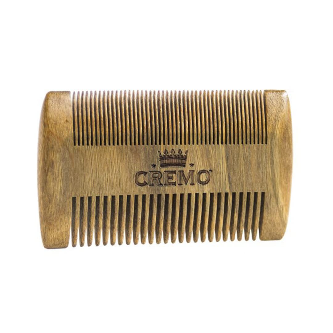 CREMO - Premium Beard Comb For Men - 100% Natural Wood With Woody Fragrance Beauty and Personal Care Cremo