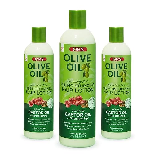 ORS Olive Oil Incredibly Rich Moisturizing Hair Lotion with Castor Oil 8.5 Ounces (Pack of 3) Beauty & Personal Care ORS