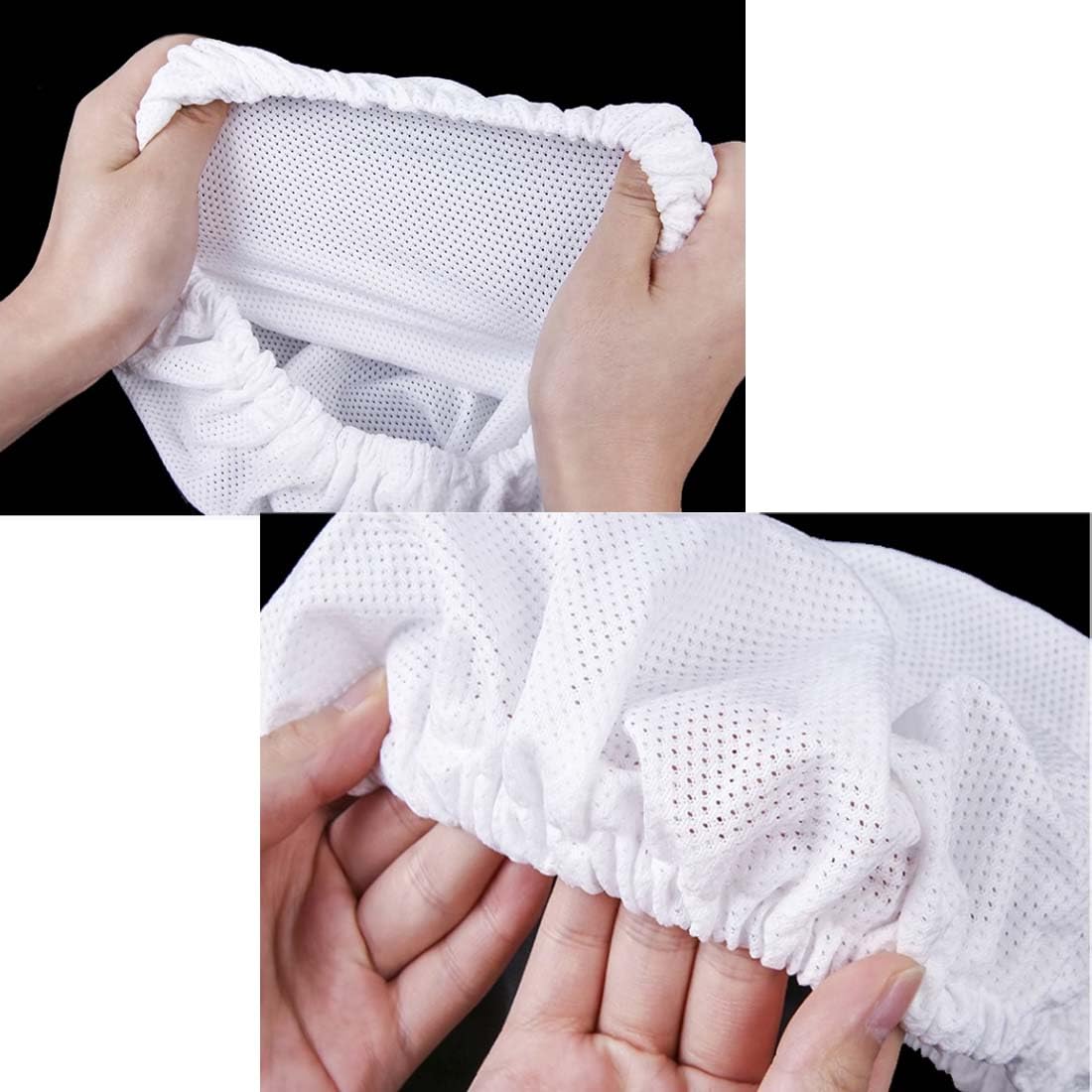 3PC Mesh Sleep Caps Bonnet Night Cap Hair Net Hair Loss Cap for Curly Hair Protection Home Salon Spa Catering White Beauty and Personal Care PENINSULA LOVE