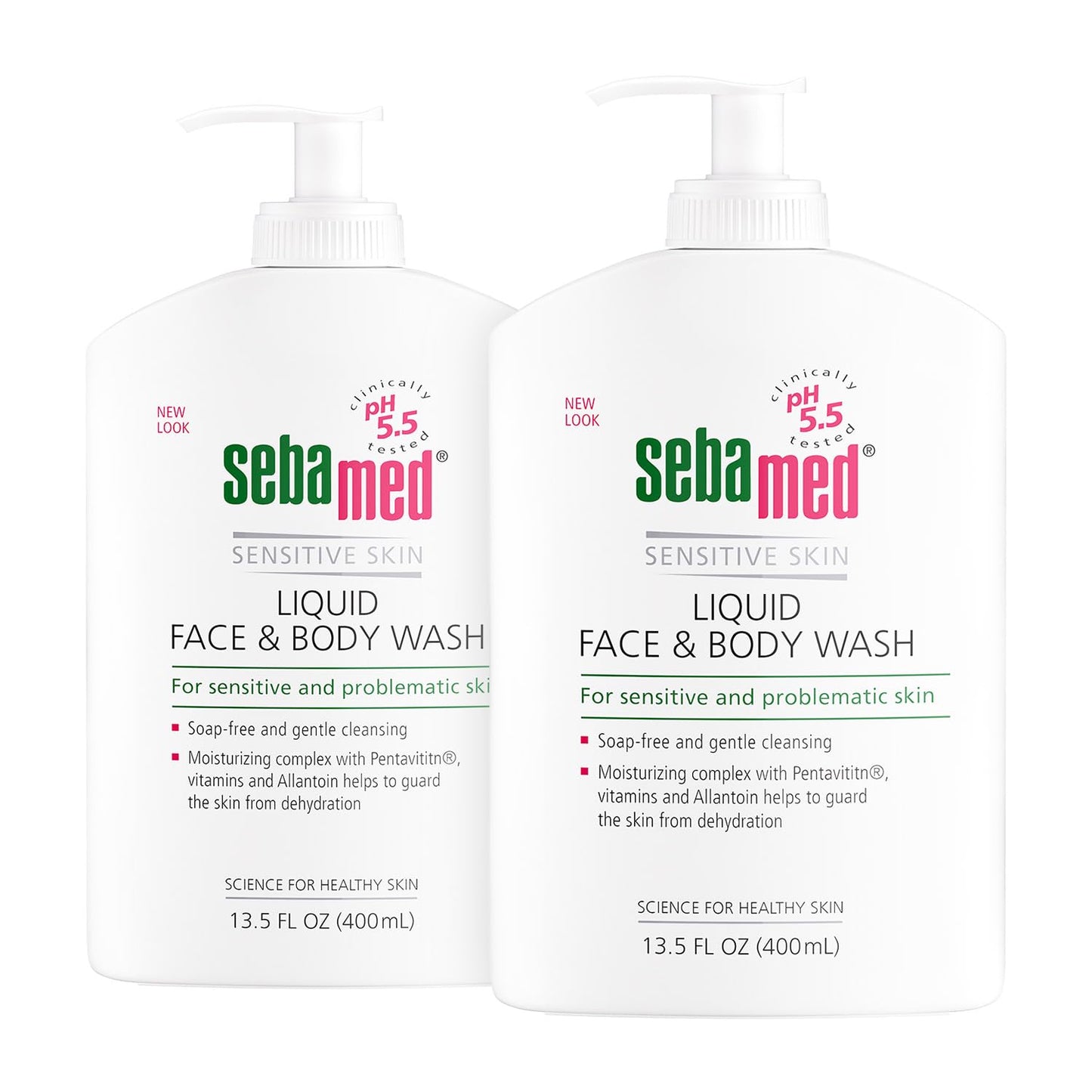 SEBAMED Liquid Face & Body Wash with Pump, 400ml, 2 Pack Beauty & Personal Care SEBAMED