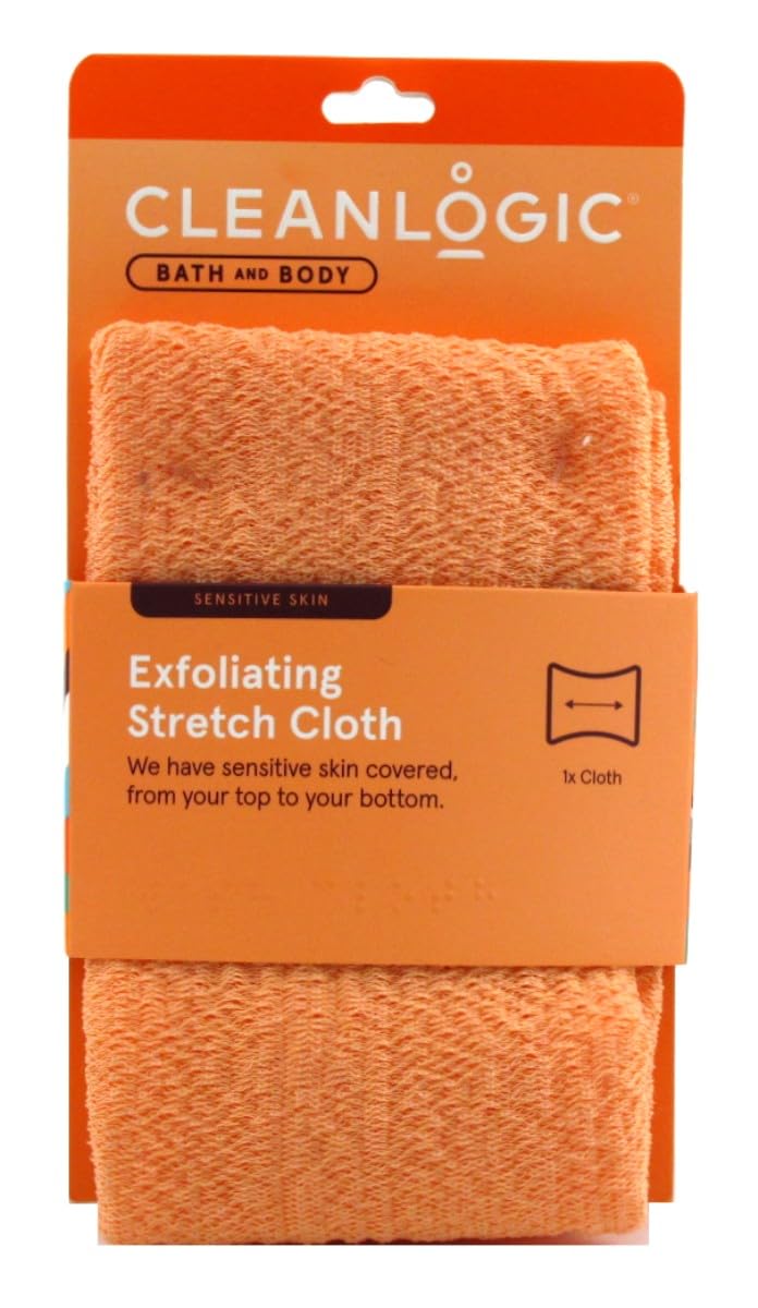 Clean Logic Bath & Body Exfoliating Stretch Cloth Sensitive Skin (Pack of 6) Beauty and Personal Care Cleanlogic