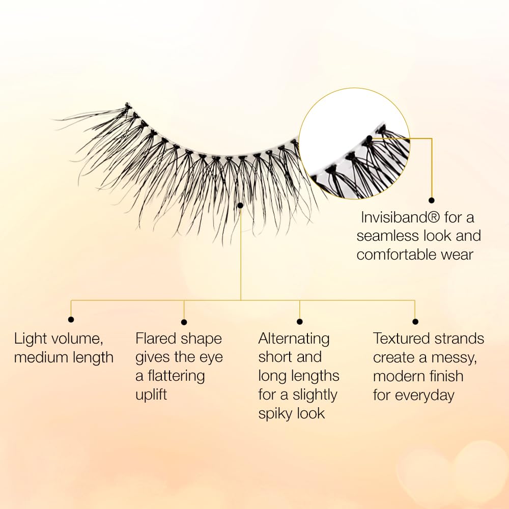 Ardell TexturEyes False Lashes, 581, Multi-Layered, Tousled Look, 1 Pair