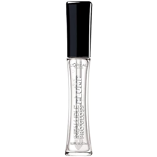 L'Oreal Paris Infallible Pro Gloss Plump Lip Gloss with Hyaluronic Acid, Long Lasting Plumping Shine, Lips Look Instantly Fuller and More Plump Beauty & Personal Care L'Oreal Paris