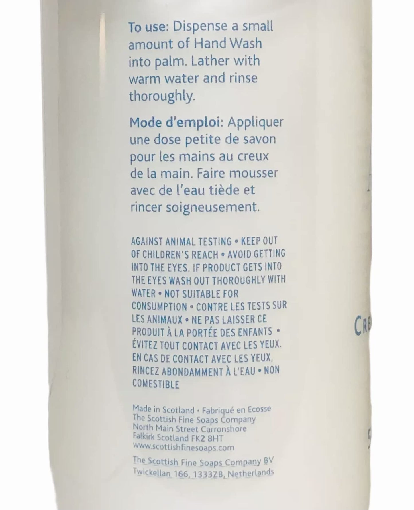 Scottish Fine Soaps Cotton Fresh Hand Wash 17.5 Fl.Oz. from Scotland Beauty & Personal Care Scottish Fine Soaps