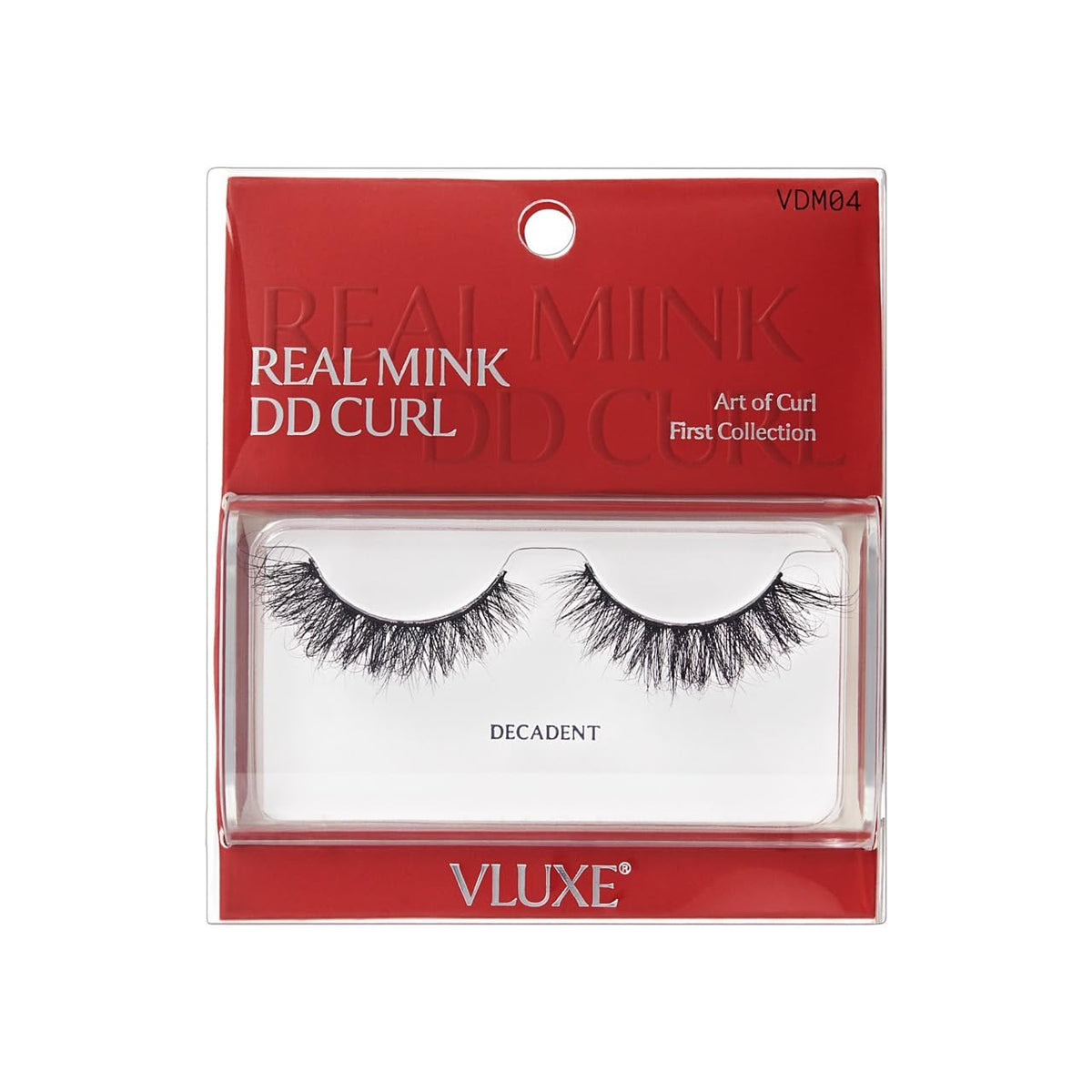 VLuxe Real Mink DD Curl Eyelashes, 100% Real Mink Strip Lash, Dramatic Fluffy False Lashes Give Lifted Eye Look, Lightweight & Comfortable Extensions