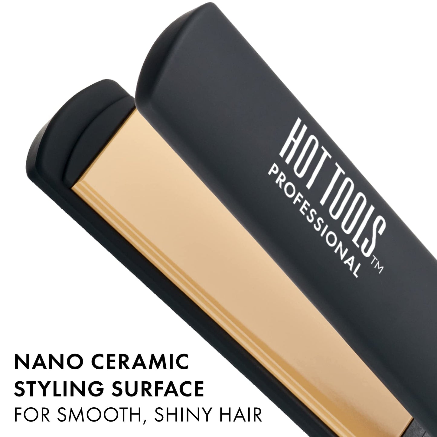 Hot Tools Pro Artist Nano Ceramic Flat iron | Wide Plate for Faster Styling (1-1/4 in) Beauty & Personal Care HOT TOOLS